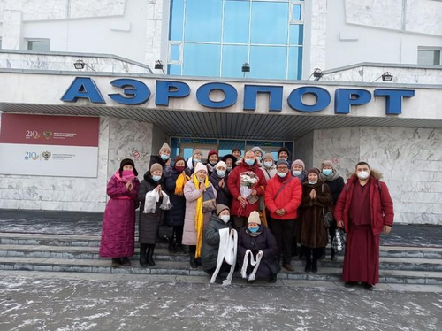 Делегация Калмыкии во главе с Шаджин ламой прибыла в Республику Тыва