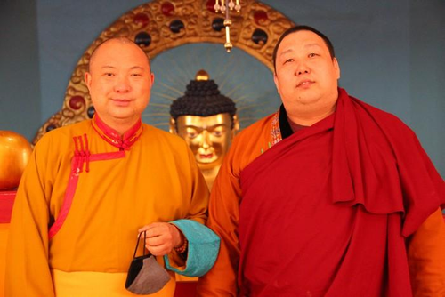 В Центральный хурул Калмыкии прибыла делегация Республики Тыва во главе с Камбы-ламой Гелек Нацык Доржу