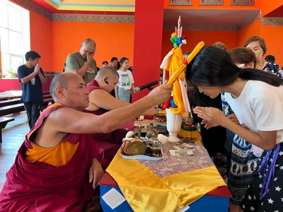 В Лагани провели  молебен для студентов и школьников