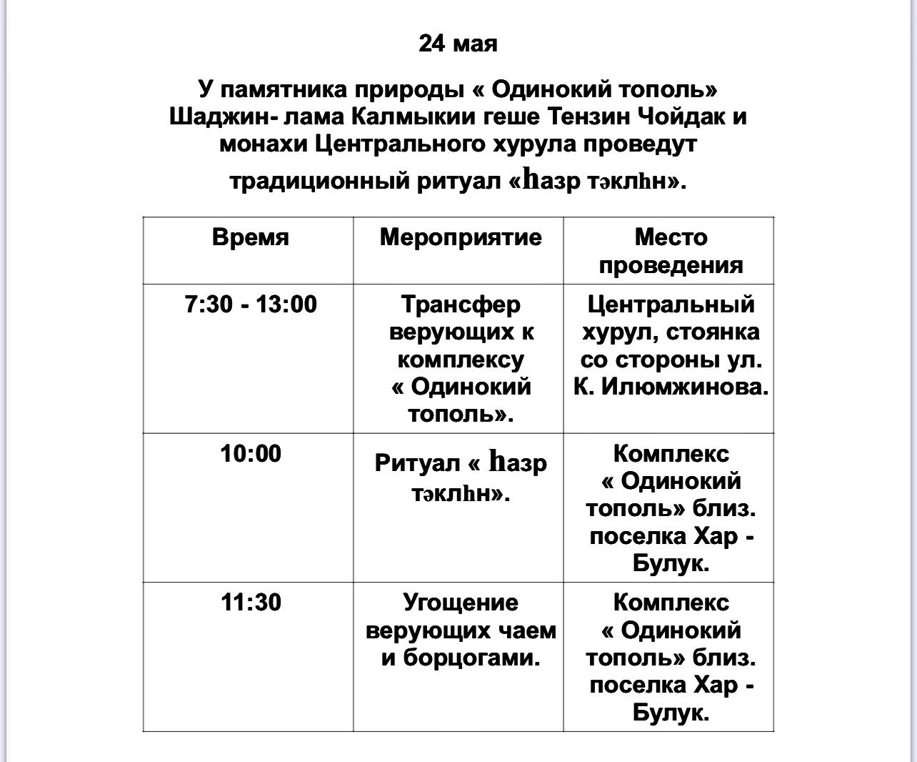 "Һазр тәклһн" в преддверии Үрс сар