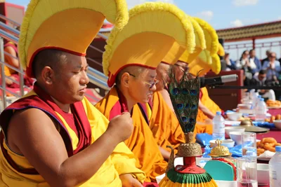 Сегодня состоялось открытие Кетченеровского хурула «Цанид Чөөрә хурл»